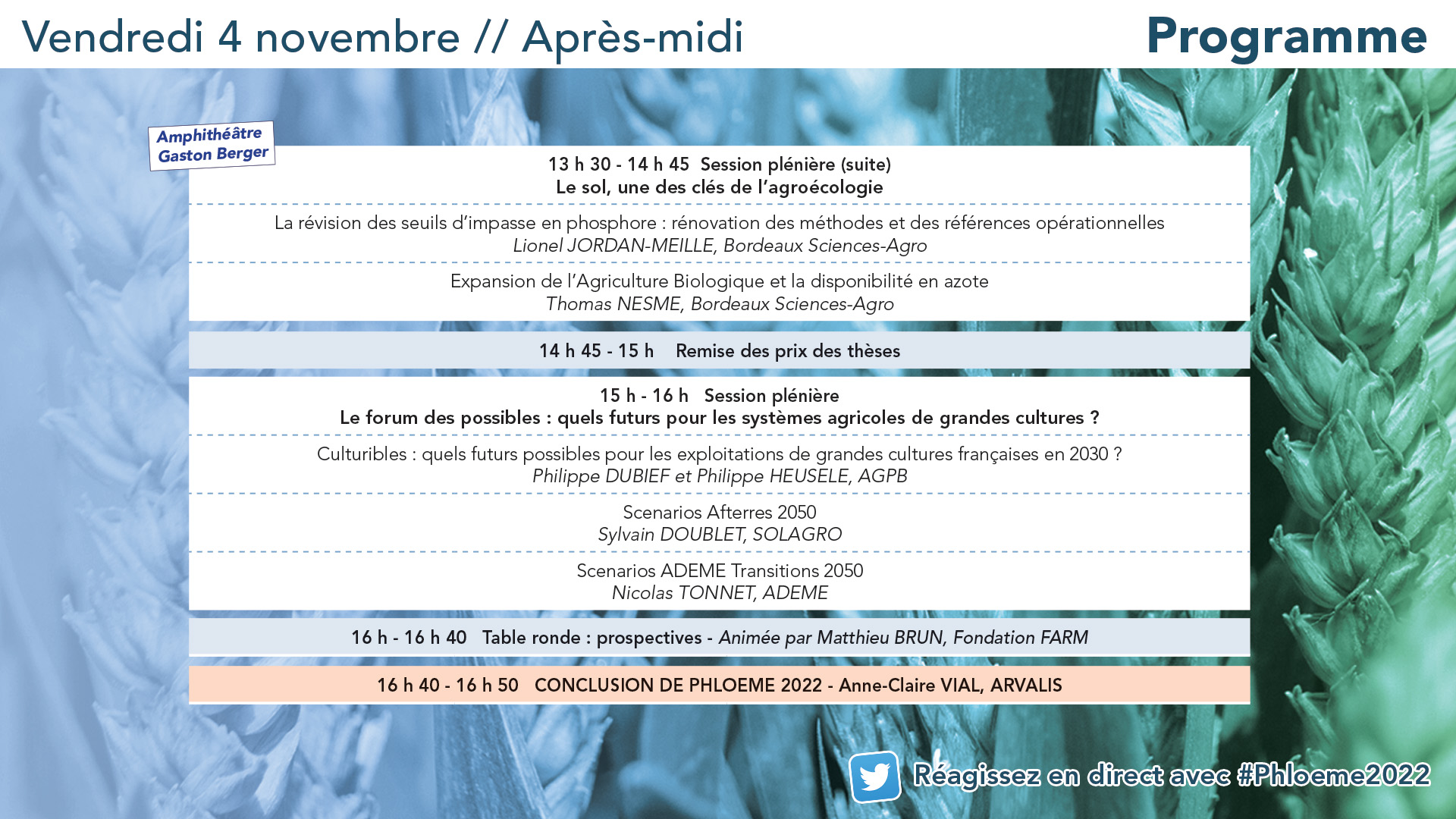 Vendredi 4 APRES-MIDI